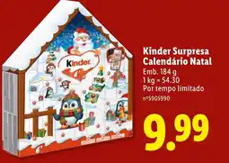 Lidl Kinder Surpresa Calendário Natal promoção