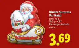 Lidl Kinder Surpresa Pai Natal promoção
