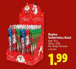 Lidl Regina Sombrinhas Natal promoção