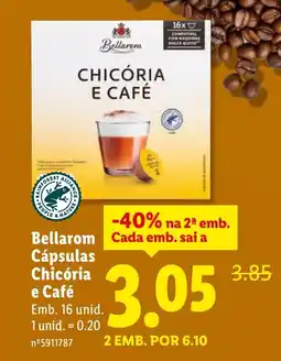 Lidl Bellarom Cápsulas Chicória e Café promoção