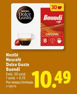 Lidl Nestlé Nescafé Dolce Gusto Buondi promoção