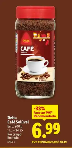 Lidl Delta Café Solúvel promoção