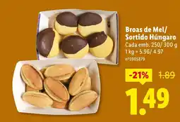 Lidl Broas de Mel/ Sortido Húngaro promoção