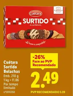 Lidl Cuétara Sortido Bolachas promoção