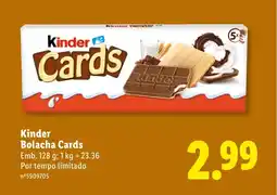 Lidl Kinder Bolacha Cards promoção