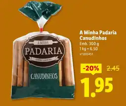 Lidl A Minha Padaria Canudinhos promoção