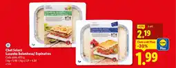 Lidl Chef Select Lasanha Bolonhesa/ Espinafres promoção