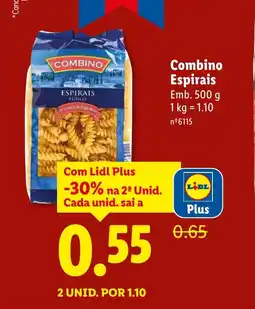 Lidl Combino Espirais promoção