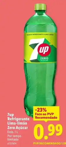 Lidl 7up Refrigerante Lima-limão Zero Açúcar promoção