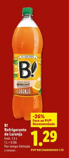Lidl B! Refrigerante de Laranja promoção