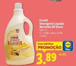 Lidl Formil Detergente Líquido Marselha 66 Doses promoção