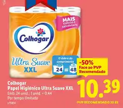 Lidl Colhogar Papel Higiénico Ultra Suave XXL promoção