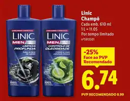 Lidl Linic Champô promoção