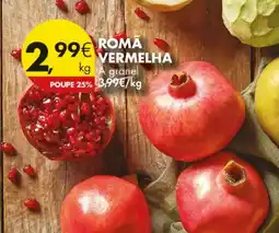 Pingo Doce Roma vermelha promoção