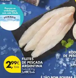 Pingo Doce Filetes de pescada argentina promoção