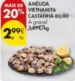 Pingo Doce Ameijoa vietnamita castanha 60/80 promoção