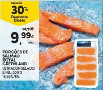 Continente Porções de Salmão Royal Greenland 500g promoção