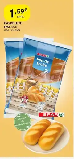 Spar Pão de leite spar promoção