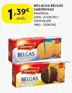 Spar Bolacha belgas saborosas manteiga promoção
