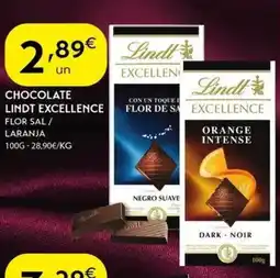 Spar Chocolate lindt excellence promoção