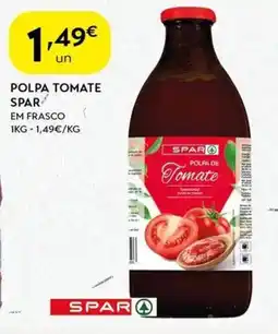 Spar Polpa tomate spar em frasco promoção