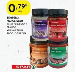 Spar Tempero massa spar promoção