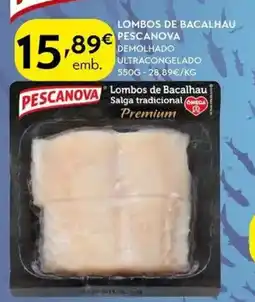 Spar Lombos de bacalhau pescanova promoção