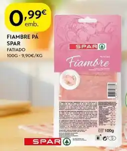 Spar Fiambre pá spar fatiado promoção