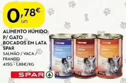 Spar Alimento humido p/gato bocados em lata spar promoção