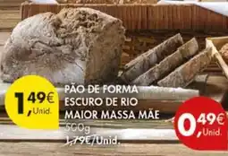 Pingo Doce Pão de forma escuro de rio maior massa mãe promoção