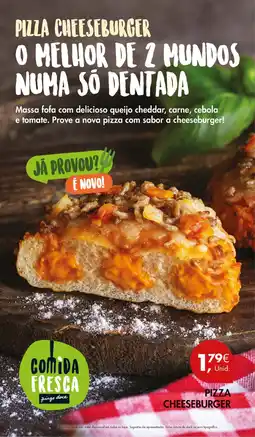 Pingo Doce Pizza cheeseburger promoção