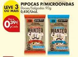 Pingo Doce Pipocas p/microondas promoção