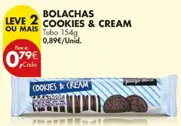 Pingo Doce Bolachas cookies & cream promoção