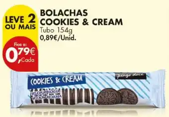 Pingo Doce Bolachas cookies & cream promoção