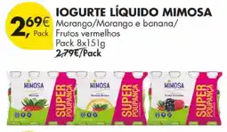 Pingo Doce Iogurte líquido mimosa promoção