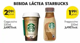 Pingo Doce Bebida láctea starbucks promoção