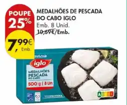 Pingo Doce Medalhões pescada do cabo iglo promoção