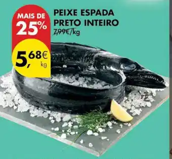 Pingo Doce Peixe espada preto inteiro promoção