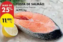 Pingo Doce Posta de salmão aquacultura fresca promoção