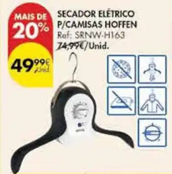 Pingo Doce Secador elétrico p/camisas hoffen promoção