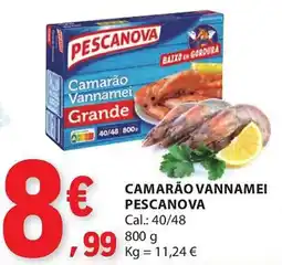 E.Leclerc Camarão vannamei pescanova promoção