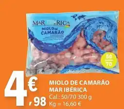 E.Leclerc Miolo de camarão mar ibérica promoção