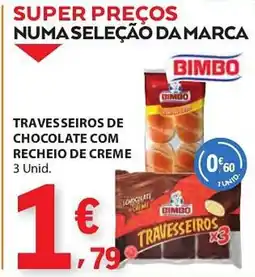 E.Leclerc Travesseiros de chocolate com recheio de creme promoção
