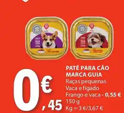 E.Leclerc Patê para cão marca guia promoção