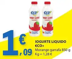 E.Leclerc Iogurte liquido €co+ promoção