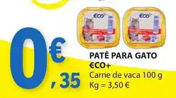 E.Leclerc Patê para gato €co+ promoção