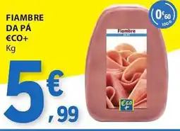 E.Leclerc Fiambre da pá €co+ promoção