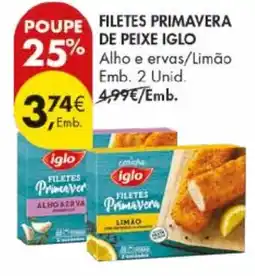 Pingo Doce Filetes primavera de peixe iglo promoção