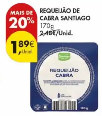 Pingo Doce Requeijão de cabra santiago promoção