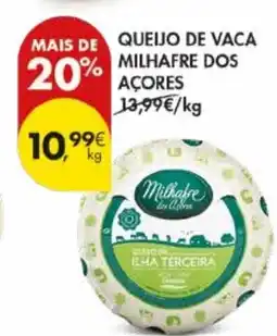 Pingo Doce Queijo de vaca milhafre dos açores promoção